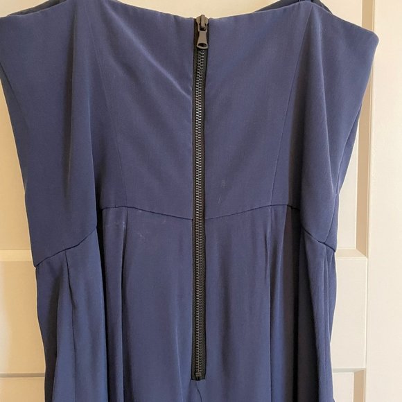 Milly Silk Strapless Cropped Jumpsuit - Picture 2 of 8